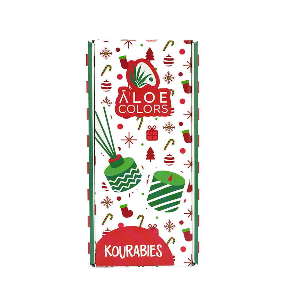 ALOE COLORS - PROMO PACK KOURABIES Candle - 150gr & Reed Diffuser - 125ml